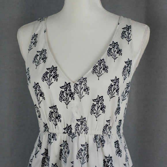 A.L.C. Judd V-Neck Sleeveless Tiered Cotton Dress - Picture 6 of 11